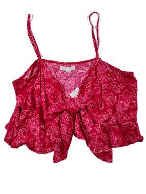 Coco + Jamieson Crop Top – XL | NWT | Pink/White